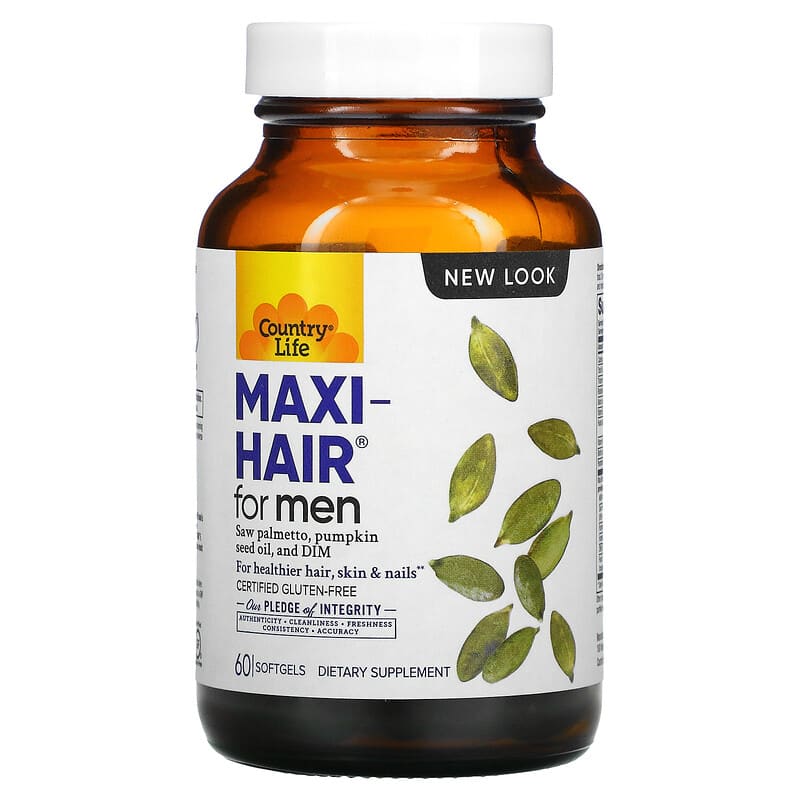 Country Life Maxi-Hair for Men 60 Softgels 1 Country Life Maxi-Hair for Men 60 Softgels 015794050476