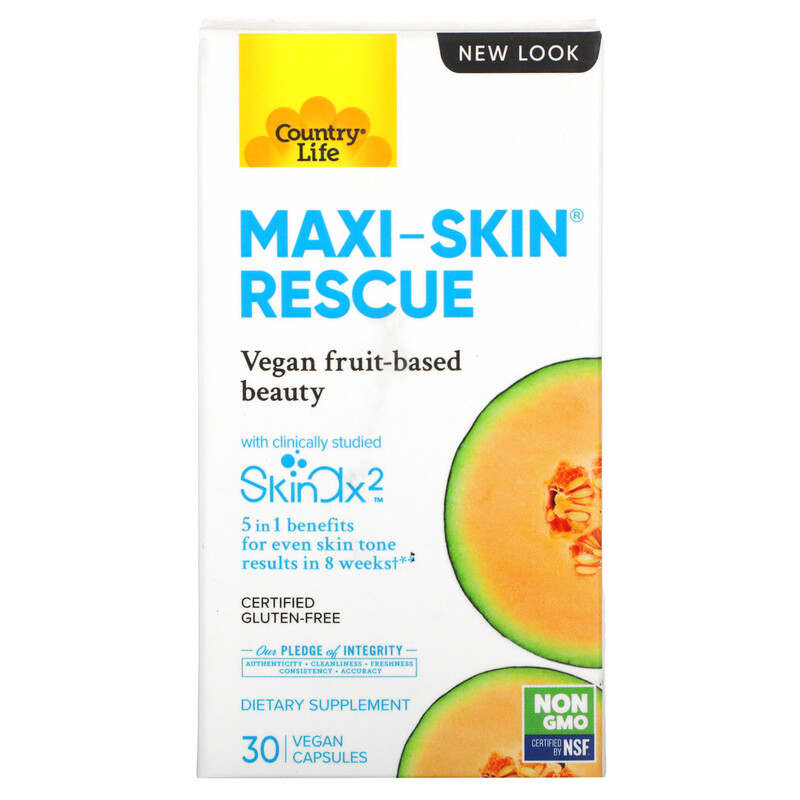 Country Life Maxi-Skin Rescue 30 viên 1 Country Life Maxi-Skin Rescue 30 Vegan Capsules 015794050803
