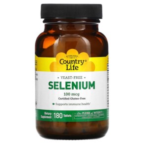 Country Life Selenium 100 mcg 180 Tablets 015794028765