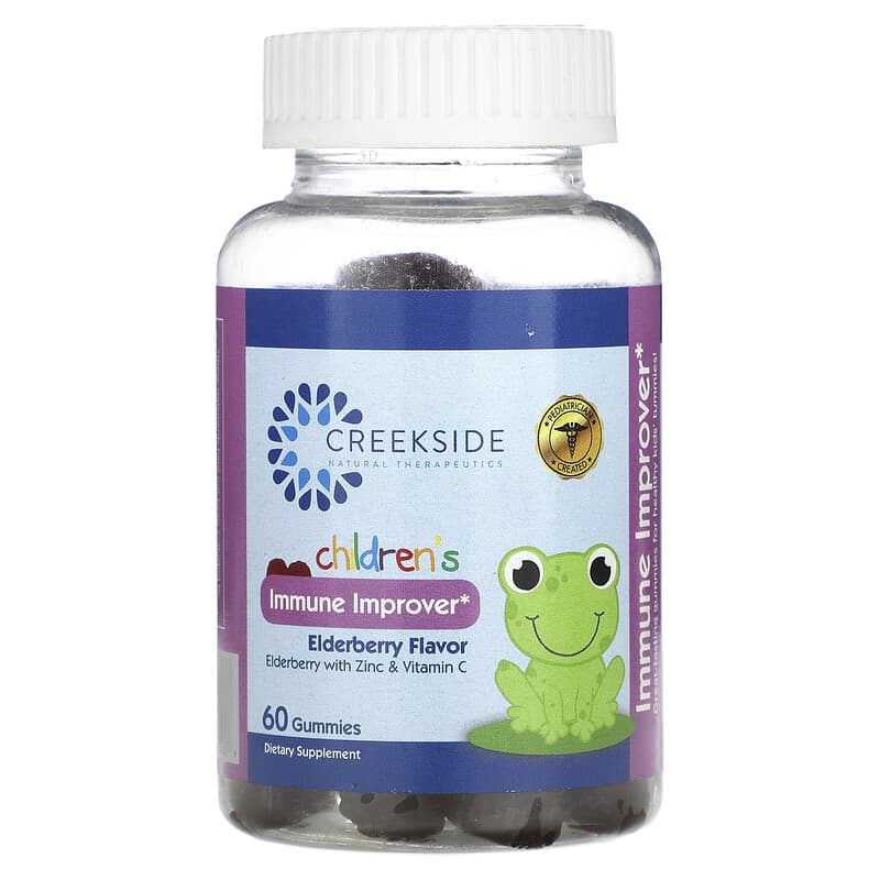 Creekside Natural Therapeutics Children's Immune Improver Elderberry 60 Gummies 1 Creekside Natural Therapeutics Children's Immune Improver Elderberry 60 Gummies 856075004388