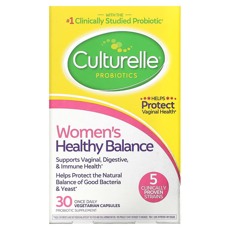Culturelle Probiotics Women's Healthy Balance 30 Once Daily viên 1 Culturelle Probiotics Women's Healthy Balance 30 Once Daily Vegetarian Capsules 049100400594