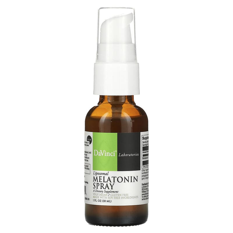 DaVinci Laboratories of Vermont Liposomal Melatonin Spray 1 oz (30 ml) 1 DaVinci Laboratories of Vermont Liposomal Melatonin Spray 1 fl oz (30 ml) 026664236111