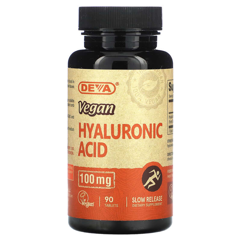 Deva Vegan Hyaluronic Acid 100 mg 90 Tablets 1 Deva Vegan Hyaluronic Acid 100 mg 90 Tablets 895634000454