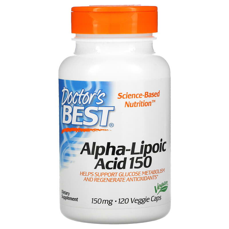 Doctor's Best Alpha-Lipoic Acid 150 mg 120 Veggie Caps 1 Doctor's Best Alpha-Lipoic Acid 150 mg 120 Veggie Caps 753950001046