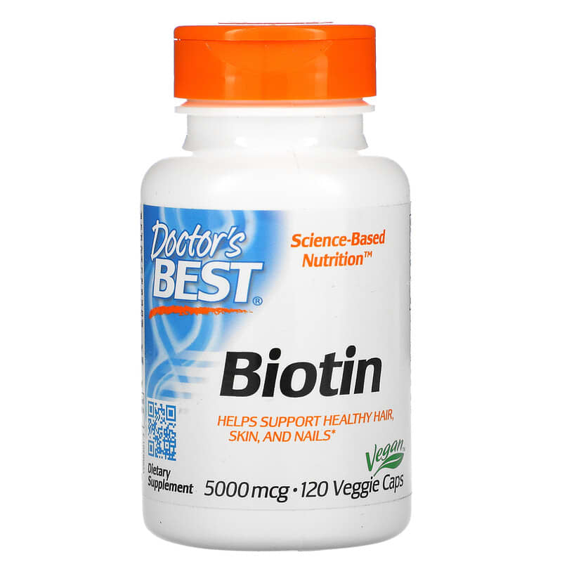 Doctor's Best Biotin 5,000 mcg 120 viên 1 Doctor's Best Biotin 5.000 mcg 120 Veggie Caps 753950003019