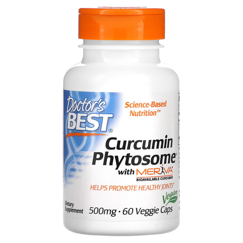 Doctor's Best Curcumin Phytosome with Meriva 500 mg 60 Veggie Caps 1 Doctor's Best Curcumin Phytosome with Meriva 500 mg 60 Veggie Caps 753950002258