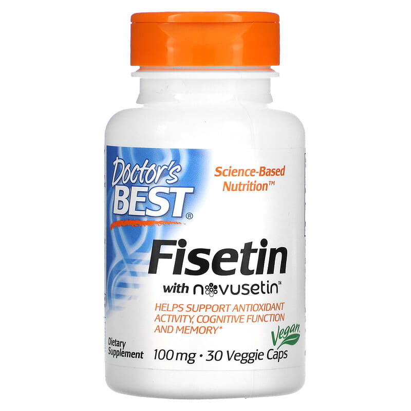Doctor's Best Fisetin with Novusetin 100 mg 30 Veggie Caps 1 Doctor's Best Fisetin with Novusetin 100 mg 30 Veggie Caps 753950002272