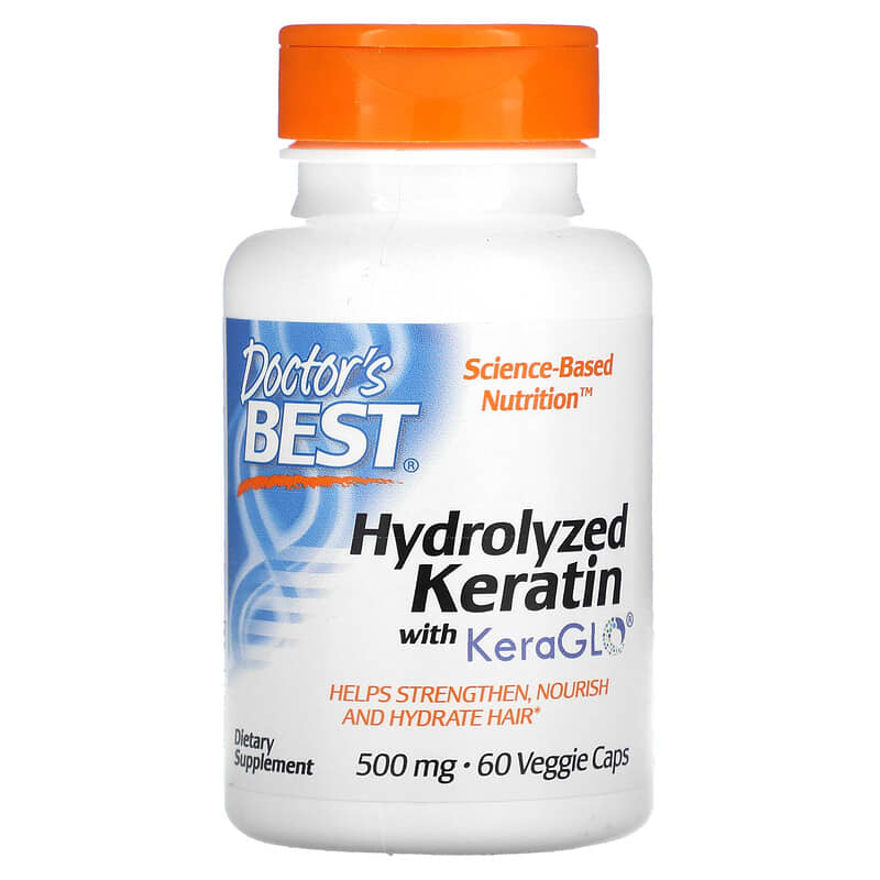 Doctor's Best Hydrolyzed Keratin 500 mg 60 viên 1 Doctor's Best Hydrolyzed Keratin 500 mg 60 Veggie Caps 753950005457