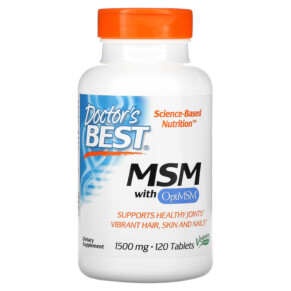 Doctor's Best MSM with OptiMSM 1.500 mg 120 Tablets 753950000971