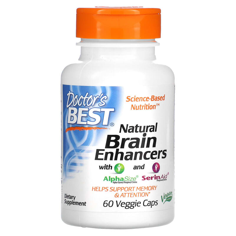 Doctor's Best Natural Brain Enhancers with AlphaSize and SerinAid 60 Veggie Caps 1 Doctor's Best Natural Brain Enhancers with AlphaSize and SerinAid 60 Veggie Caps 753950002142