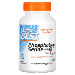 Doctor's Best Phosphatidyl Serine with SerinAid 100 mg 120 Veggie Caps 753950002203
