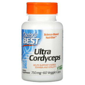 Doctor's Best Ultra Cordyceps 750 mg 60 Veggie Caps 753950001039