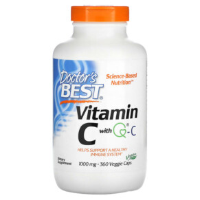 Doctor's Best Vitamin C with Q-C 1.000 mg 360 Veggie Caps 753950003279