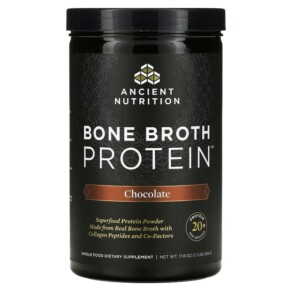 Dr. Axe / Ancient Nutrition Bone Broth Protein Chocolate 1.1 lb (17.8 oz) 816401020024