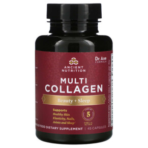 Dr. Axe / Ancient Nutrition Multi Collagen Beauty + Sleep 45 Capsules 816401025173