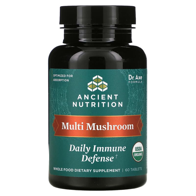 Dr. Axe / Ancient Nutrition Multi Mushroom Daily Immune Defense 60 viên 1 Dr. Axe / Ancient Nutrition Multi Mushroom Daily Immune Defense 60 Tablets 816401025531