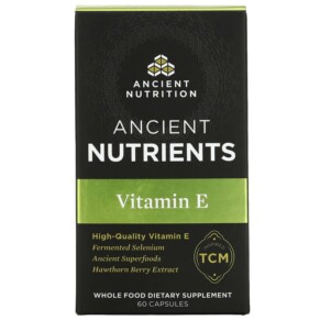 Dr. Axe / Ancient Nutrition Vitamin E 60 Capsules 816401023384