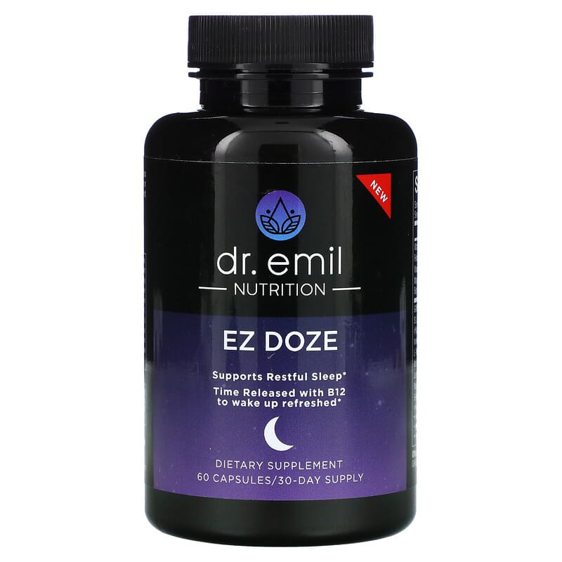 Dr. Emil Nutrition EZ DOZE 60 Capsules 1 Dr. Emil Nutrition EZ DOZE 60 Capsules 850002956504