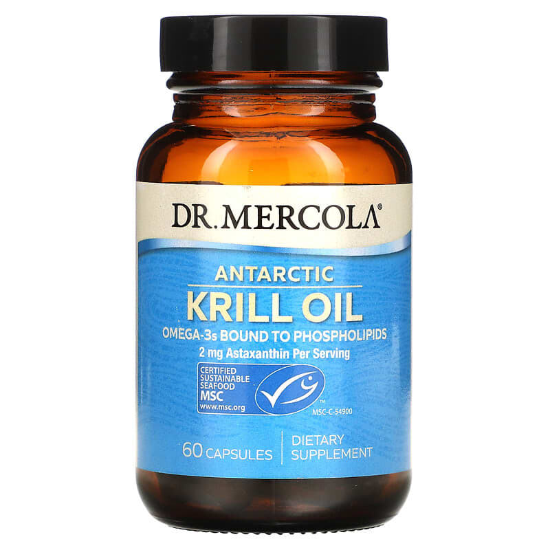 Dr. Mercola Antarctic Krill Oil 60 viên 1 Dr. Mercola Antarctic Krill Oil 60 Capsules 813006010269
