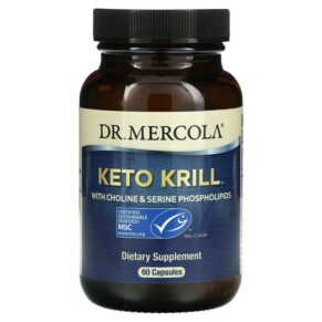 Dr. Mercola Keto Krill with Choline & Serine Phospholipids 60 Capsules 810487031974