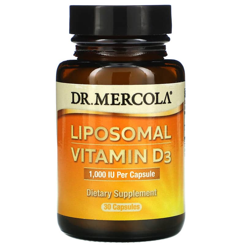 Dr. Mercola Liposomal Vitamin D3 1,000 IU 30 viên 1 Dr. Mercola Liposomal Vitamin D3 1.000 IU 30 Capsules 813006017329