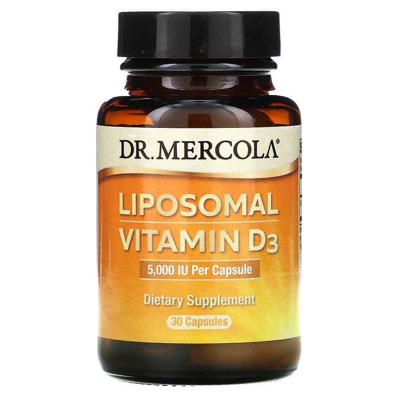 Dr. Mercola Liposomal Vitamin D3 5,000 IU 30 viên 1 Dr. Mercola Liposomal Vitamin D3 5.000 IU 30 Capsules 813006016995