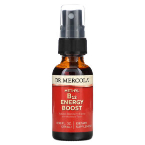 Dr. Mercola Methyl B12 Energy Booster Natural Blackberry 0.98 fl oz (29 ml) 813006010443