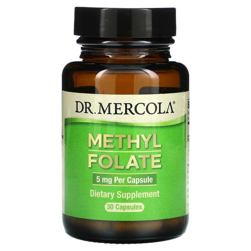 Dr. Mercola Methyl Folate 5 mg 30 viên 1 Dr. Mercola Methyl Folate 5 mg 30 Capsules 810487030861