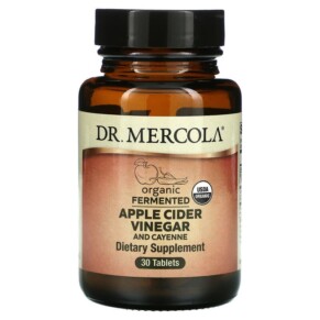 Dr. Mercola Organic Fermented Apple Cider Vinegar and Cayenne 30 Tablets 810487032346