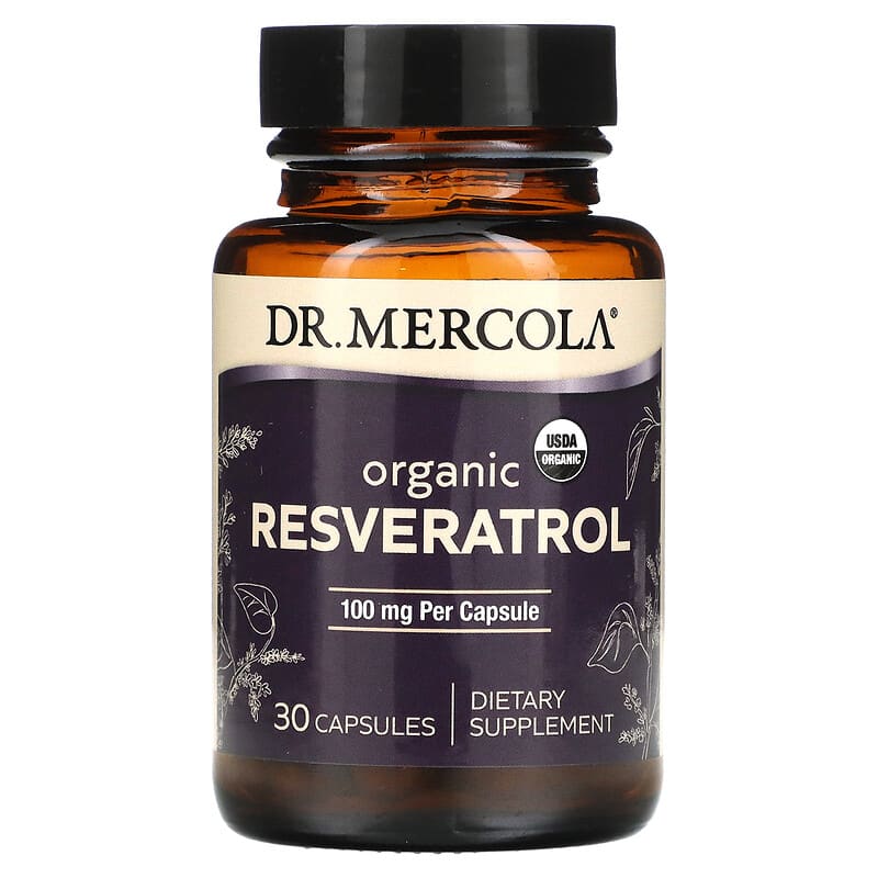 Dr. Mercola Organic Resveratrol 100 mg 30 Capsules 1 Dr. Mercola Organic Resveratrol 100 mg 30 Capsules 810094210885