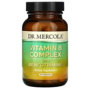 Dr. Mercola Vitamin B Complex with Benfotiamine 60 Capsules 813006018340
