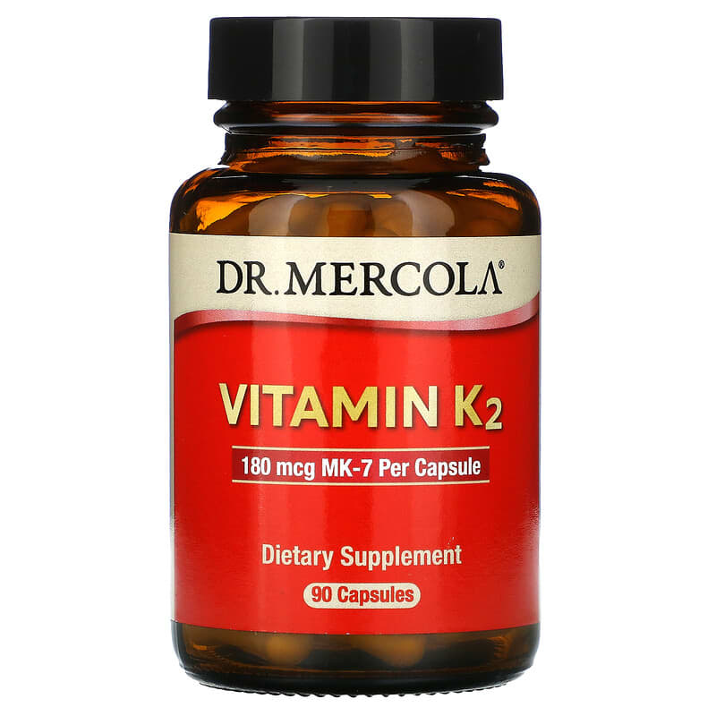 Dr. Mercola Vitamin K2 180 mcg 90 viên 1 Dr. Mercola Vitamin K2 180 mcg 90 Capsules 813006015325
