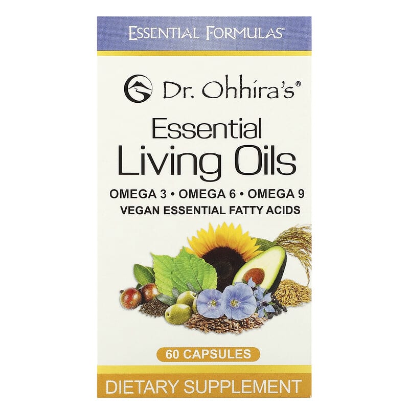 Dr. Ohhira's Essential Living Oils 60 viên 1 Dr. Ohhira's Essential Formulas Inc. Essential Living Oils 60 Capsules 695927121329