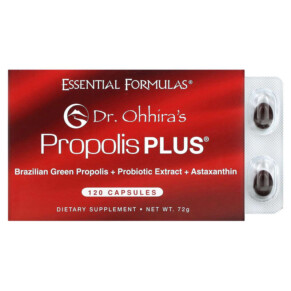 Dr. Ohhira's Essential Formulas Inc. Propolis Plus 120 Capsules 695927121121