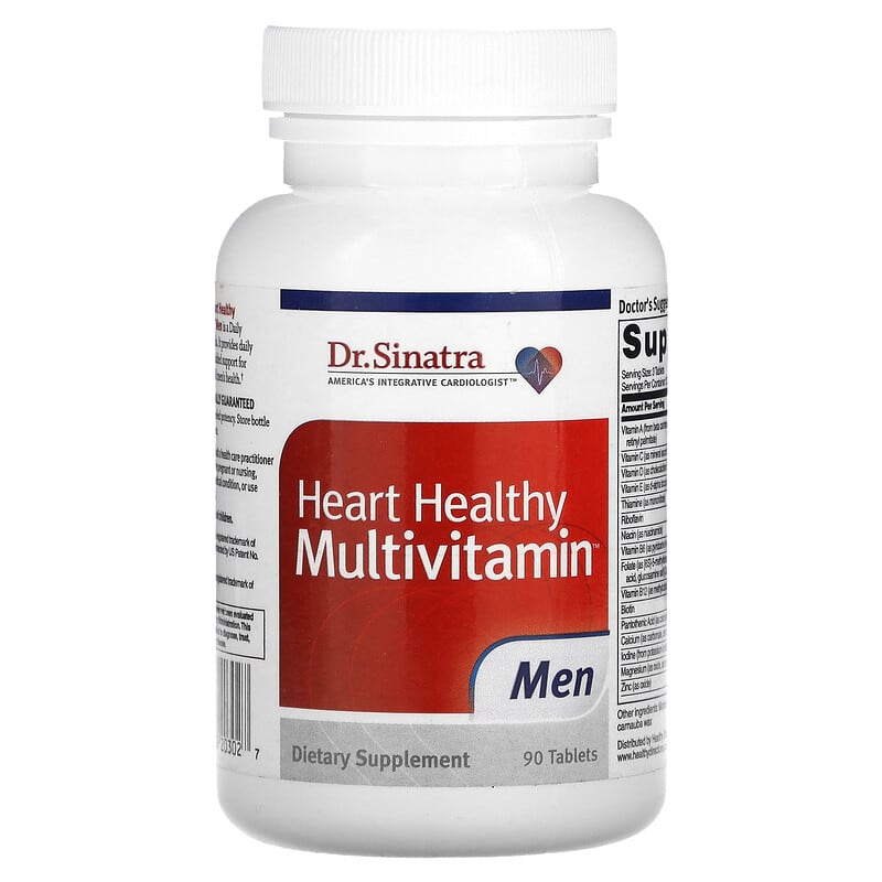 Dr. Sinatra Heart Healthy Multivitamin Men 90 viên 1 Dr. Sinatra Heart Healthy Multivitamin Men 90 Tablets 678829203027