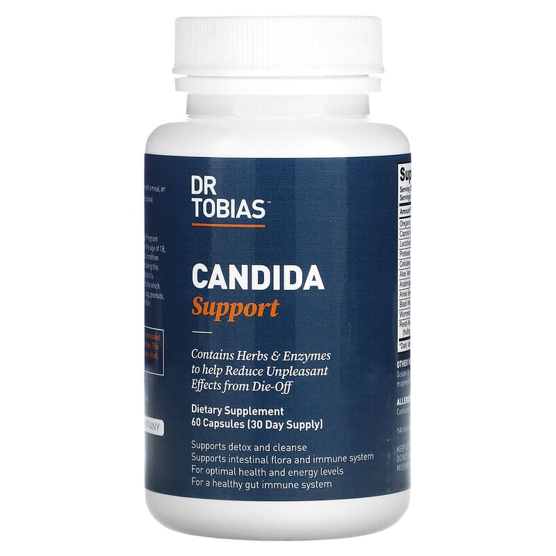 Dr. Tobias Candida Support 60 viên 1 Dr. Tobias Candida Support 60 Capsules 842367001272