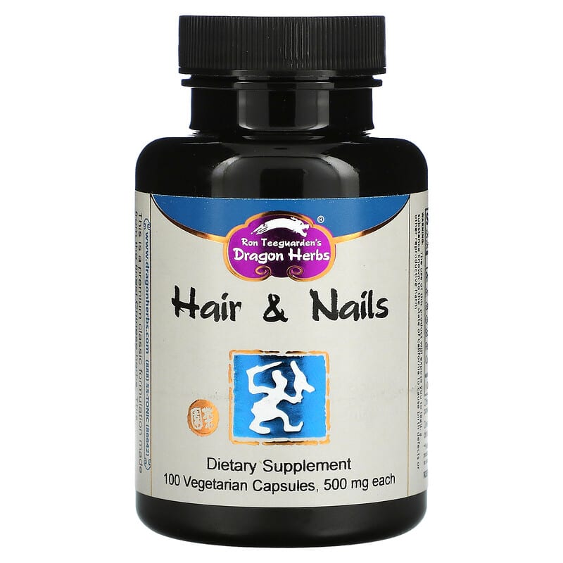 Dragon Herbs Hair & Nails 500 mg 100 viên 1 Dragon Herbs (Ron Teeguarden) Hair & Nails 500 mg 100 Vegetarian Capsules 679372002242