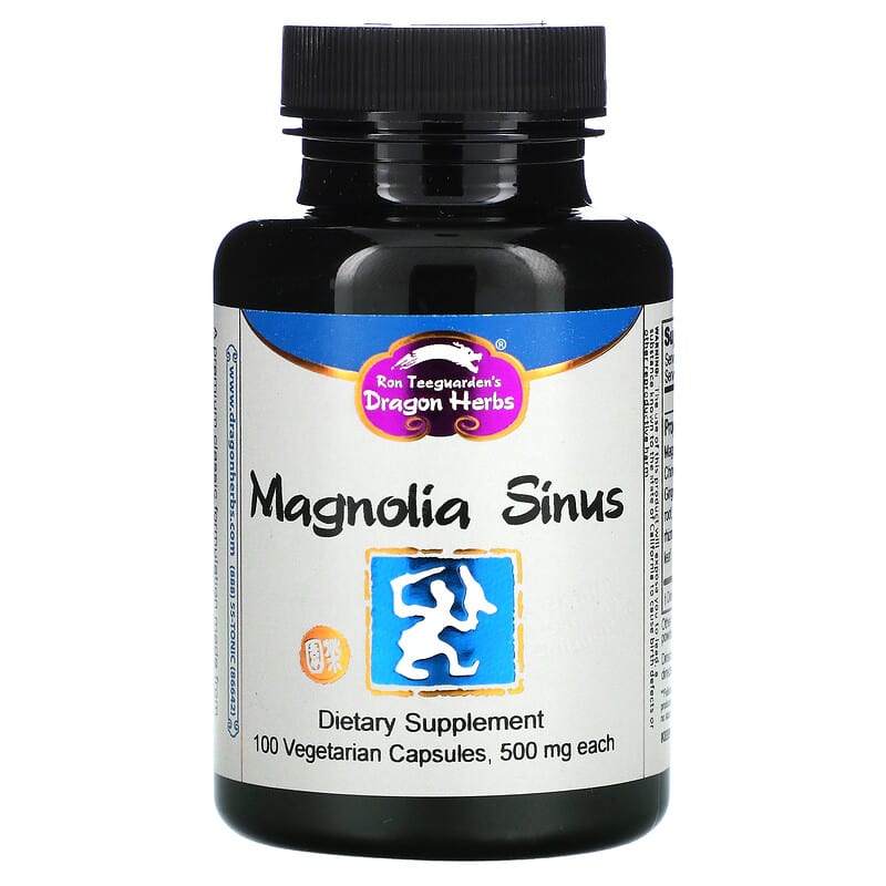 Dragon Herbs (Ron Teeguarden) Magnolia Sinus 500 mg 100 Vegetarian Capsules 1 Dragon Herbs (Ron Teeguarden) Magnolia Sinus 500 mg 100 Vegetarian Capsules 679372002013