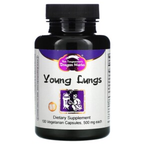 Dragon Herbs (Ron Teeguarden) Young Lungs 500 mg 100 Vegetarian Capsules 679372001726