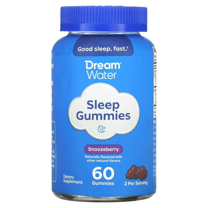 Dream Water Sleep Snoozeberry 60 Gummies 1 Dream Water Sleep Snoozeberry 60 Gummies 857430002551