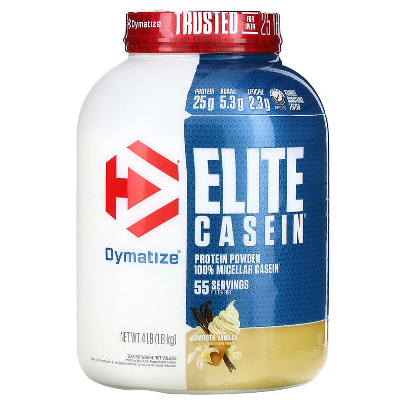 Dymatize Elite Casein Smooth Vanilla 4 lb (1.8 kg) 1 Dymatize Elite Casein Smooth Vanilla 4 lb (1.8 kg) 705016226184