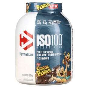Dymatize ISO100 Hydrolyzed 100% Whey Protein Isolate Cocoa Pebbles 5 lb (2.3 kg) 705016353446