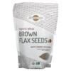 Earthtone Foods Organic Whole Brown Flax Seeds 16 oz (453 g) 817516020732