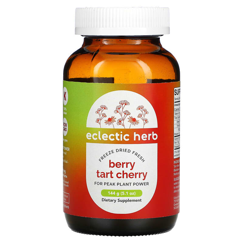 Eclectic Institute Freeze Dried Fresh Berry Tart Cherry 5.1 oz (144 g) 1 Eclectic Institute Freeze Dried Fresh Berry Tart Cherry 5.1 oz (144 g) 023363371242