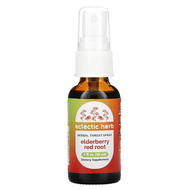 Eclectic Institute Herbal Throat Spray Elderberry Red Root 1 fl oz (30 ml) 1 Eclectic Institute Herbal Throat Spray Elderberry Red Root 1 fl oz (30 ml) 023363200726