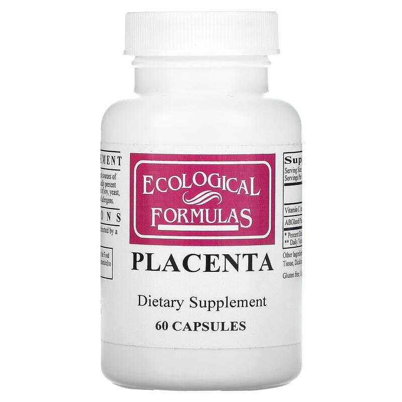Ecological Formulas Placenta 60 Capsules 1 Ecological Formulas Placenta 60 Capsules 696859131363