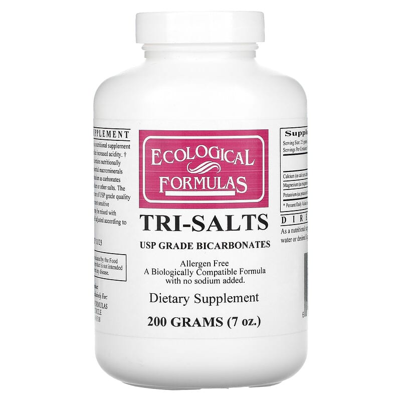 Cardiovascular Research Tri-Salts 7 oz (200 g) 1 Ecological Formulas Tri-Salts 7 oz (200 g) 696859034923
