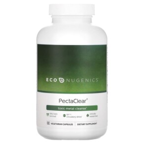 Econugenics PectaClear Toxic Metal Cleanse 180 Vegetarian Capsules 892985000256