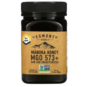 Egmont Honey Manuka Honey Raw And Unpasteurized 573+ MGO 17.6 oz (500 g) 9421034911291