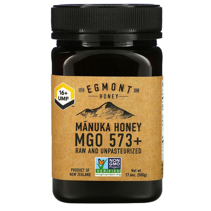 Egmont Honey Manuka Honey Raw And Unpasteurized 573+ MGO 17.6 oz (500 g) 1 Egmont Honey Manuka Honey Raw And Unpasteurized 573+ MGO 17.6 oz (500 g) 9421034911291
